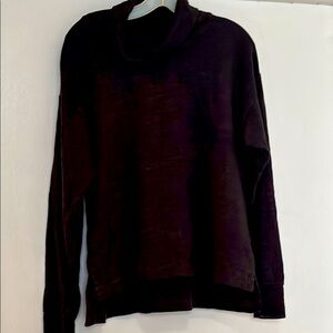 J. Crew Black Classic cowlneck  Sweater M